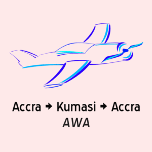 awa flight accra kumasi accra roundtrip for sale