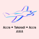 awa flight accra takoradi accra roundtrip for sale