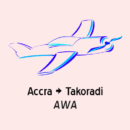 awa flight accra takoradi for sale