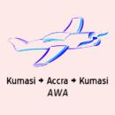 awa flight kumasi accra kumasi roundtrip for sale