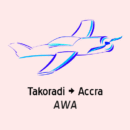 awa flight takoradi accra for sale