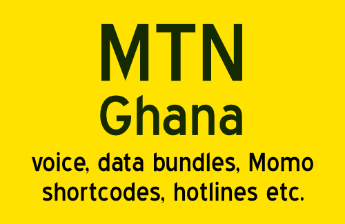 MTN Ghana shortcodes voice data bundles momo etc.