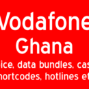 Vodafone Ghana shortcodes voice data bundles, casg etc.