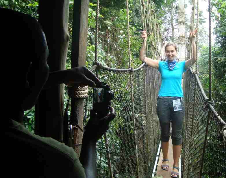 ghana tour trip kakum park treetop canopy walkway bridge