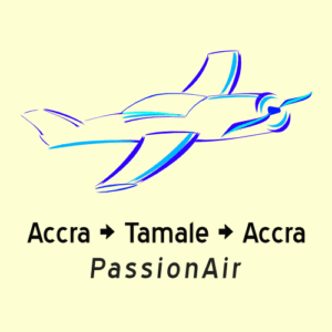 passionair flight accra tamale accra roundtrip for sale