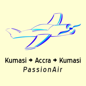 passionair flight kumasi accra kumasi roundtrip for sale